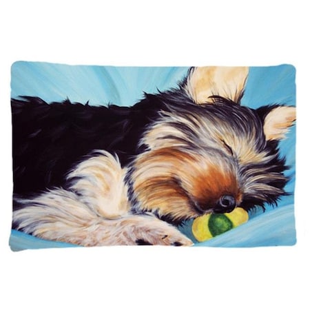 Carolines Treasures AMB1075PILLOWCASE Naptime Yorkie Yorkshire Terrier Fabric Standard Pillowcase